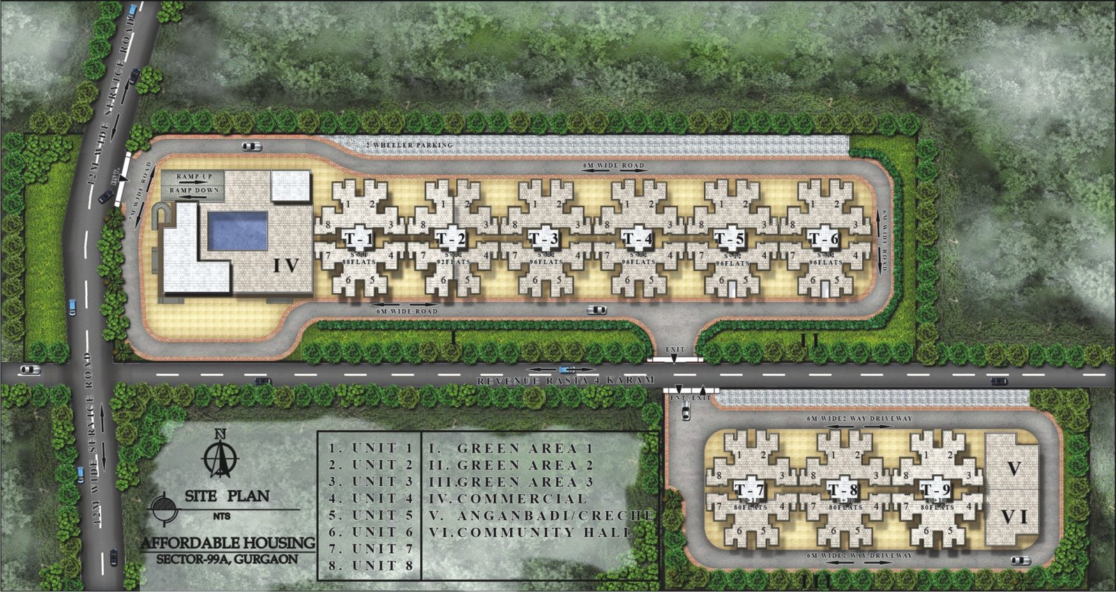 Pareena Laxmi Apartments Site Plan