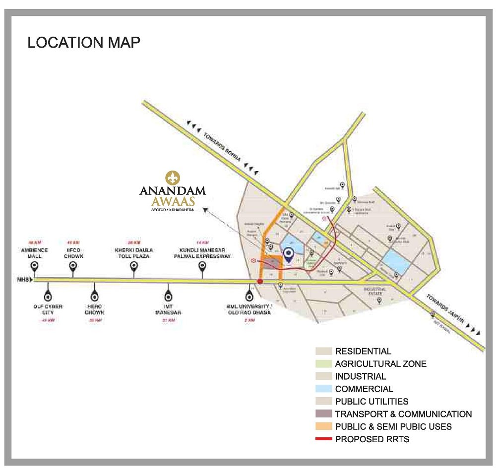 MGH Anandam Awaas Location Map 