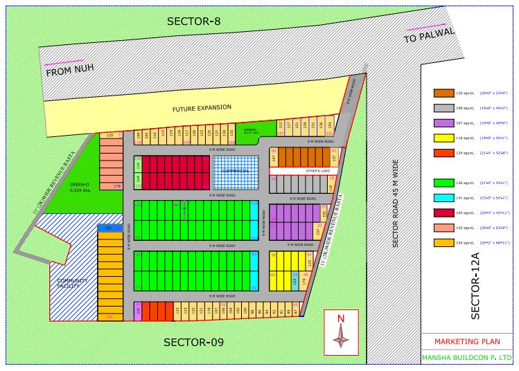 mansha city Site Plan