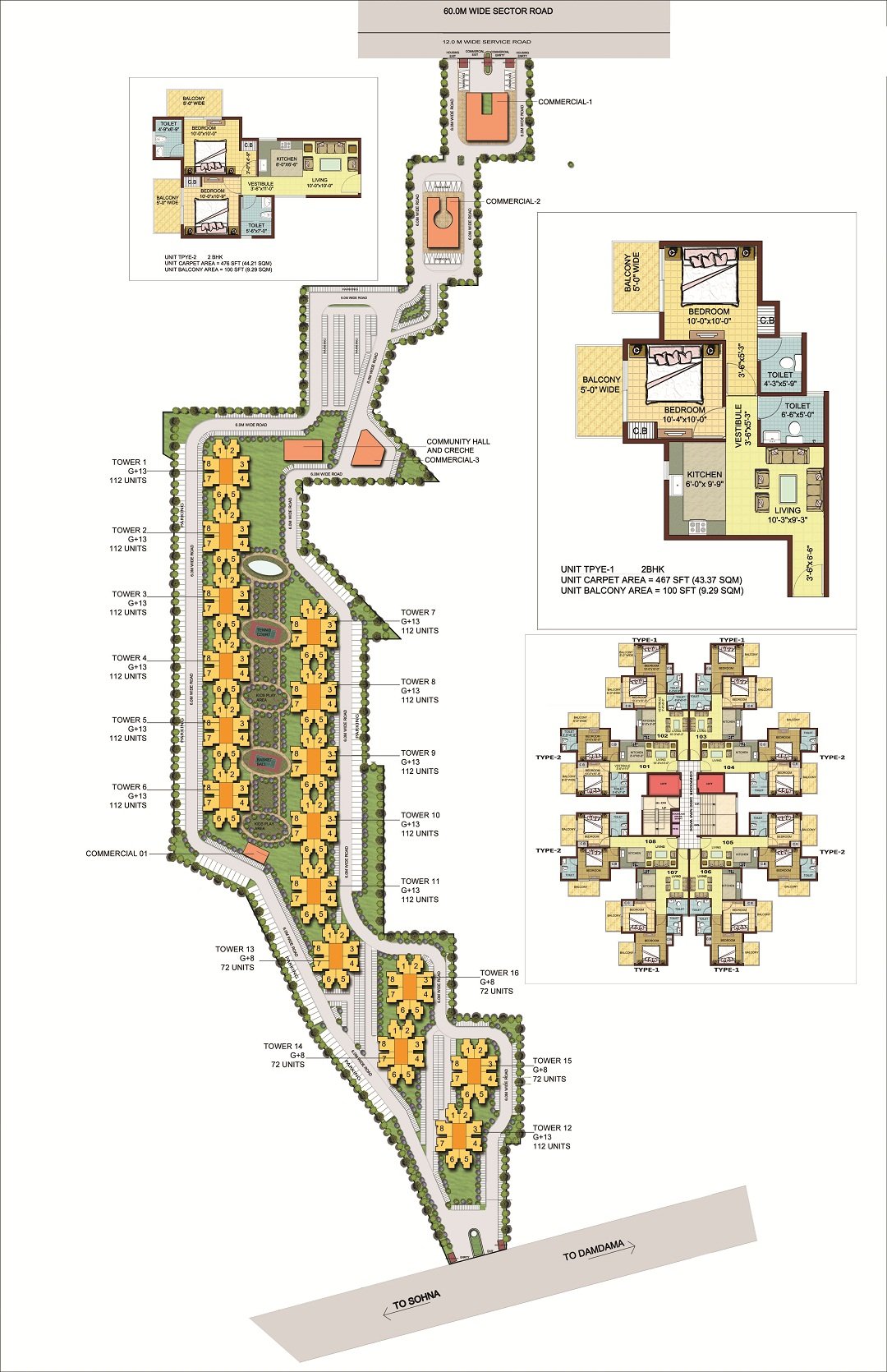 GLS Arawali Homes Site Plan