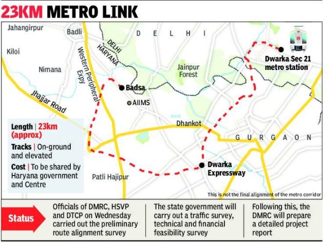 23 km Metro Route
