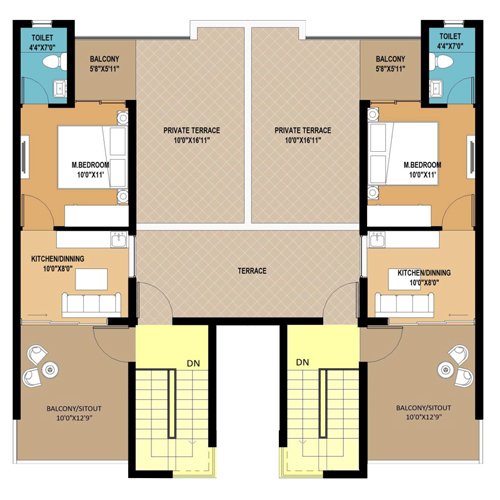 RPS Palm Drive Studio Apartment Third Floor Plan (Type-A)
