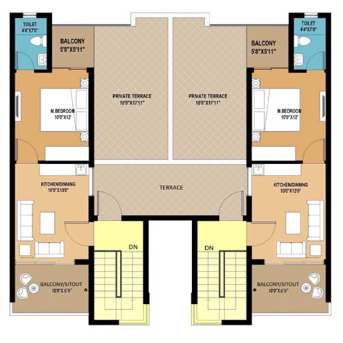 RPS Palm Drive Studio Apartment Third Floor Plan (Type-B)