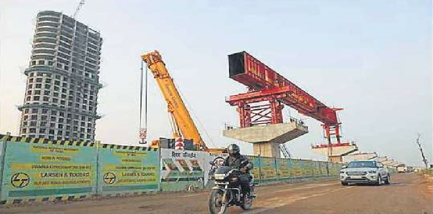 First bridge girder placed for Dwarka Expressway project