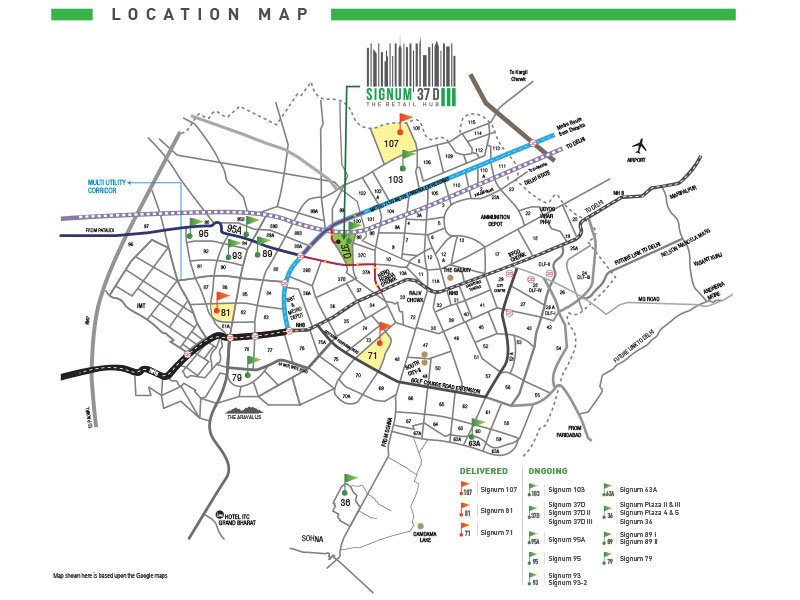 Signature Global Signum 37D IIILocation Map